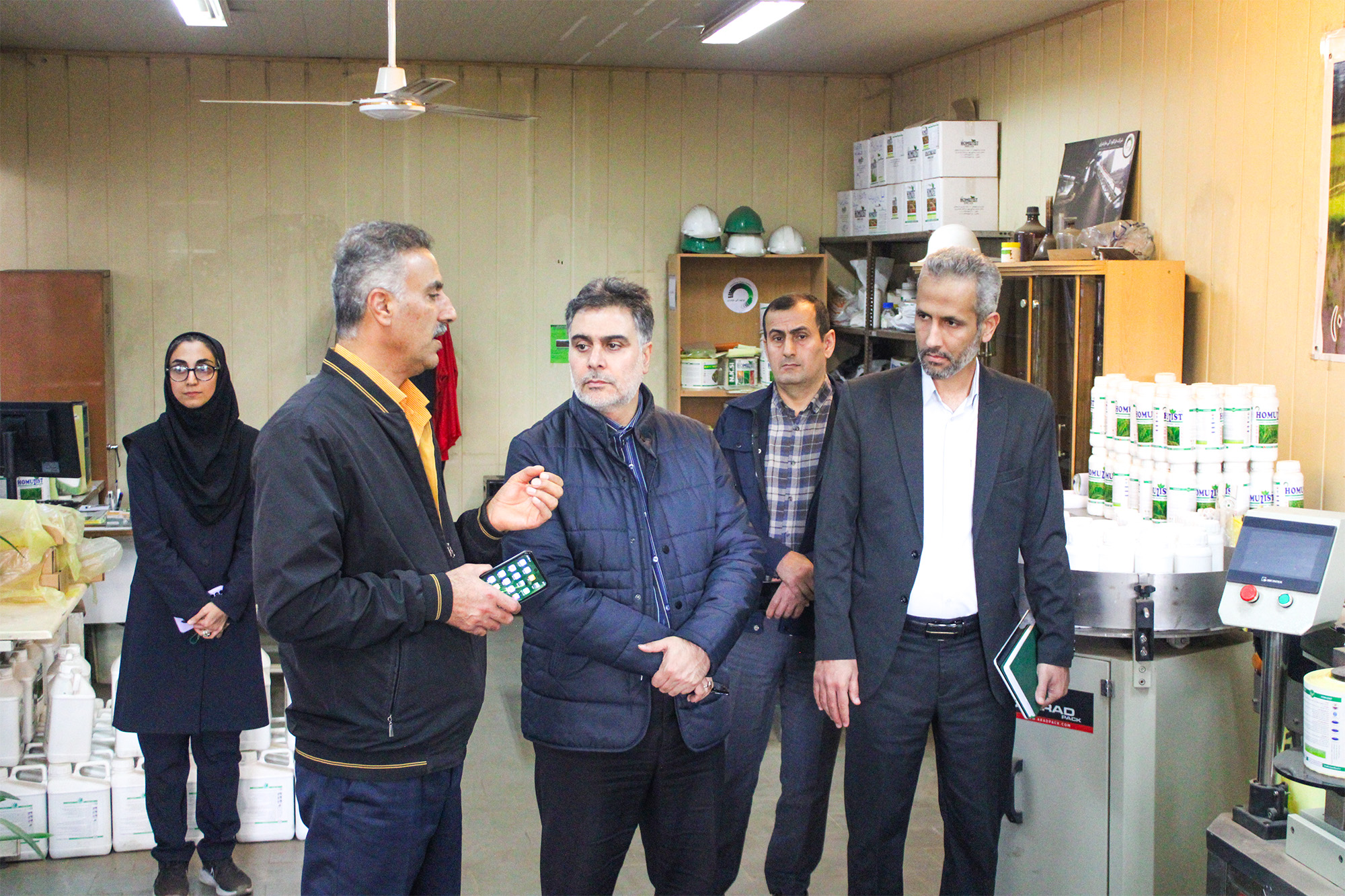 بازدید میدانی ریاست محترم سازمان نظام مهندسی کشاورزی استان از خطوط تولید شرکت فراکودآلی مازندران